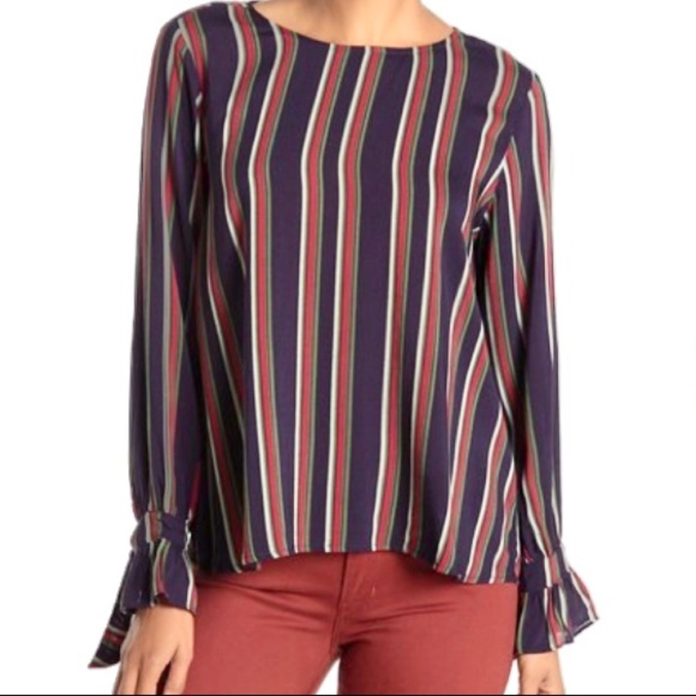 ☀️VELVET OAKLEY / Anthropologie / stripped blouse